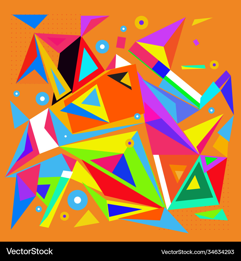 Abstract modern triangles background pattern Abstract modern triangles background pattern Vector Image