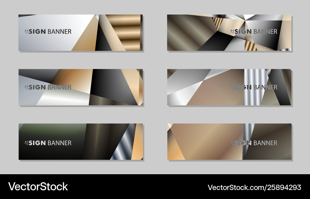 Abstract rectangle banner with a background Vector Image