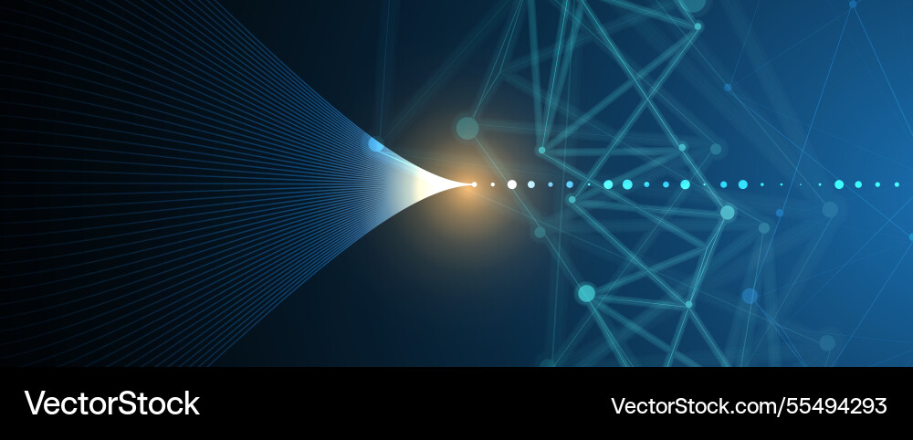 Artificial Intelligence Neural Network vector image