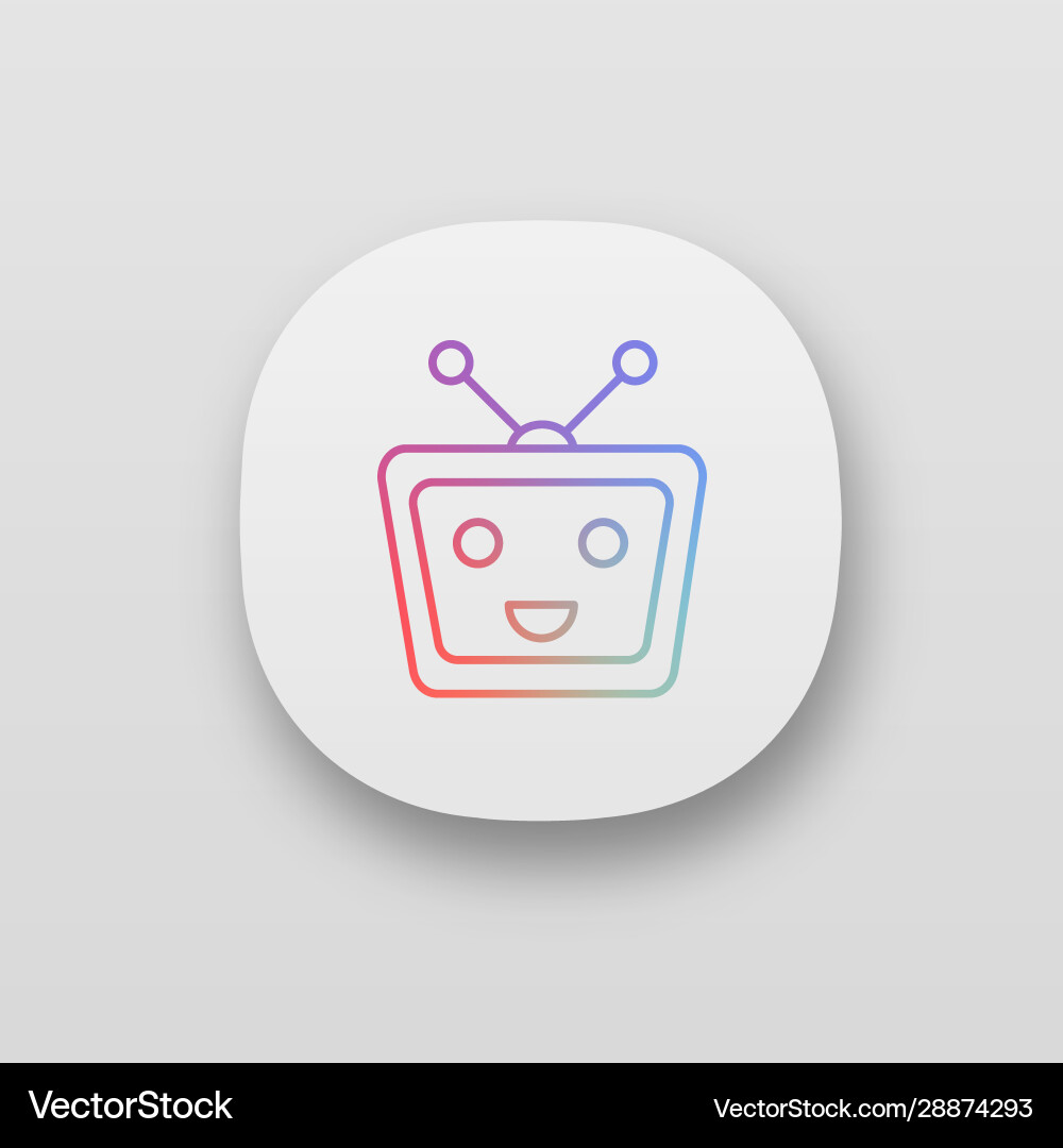 Chatbot app icon Chatbot app icon vector image