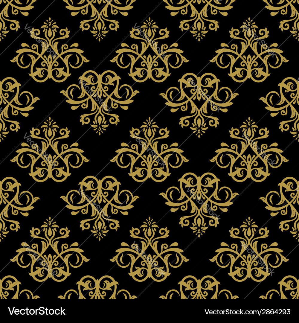 Damask seamless pattern orient background Vector Image