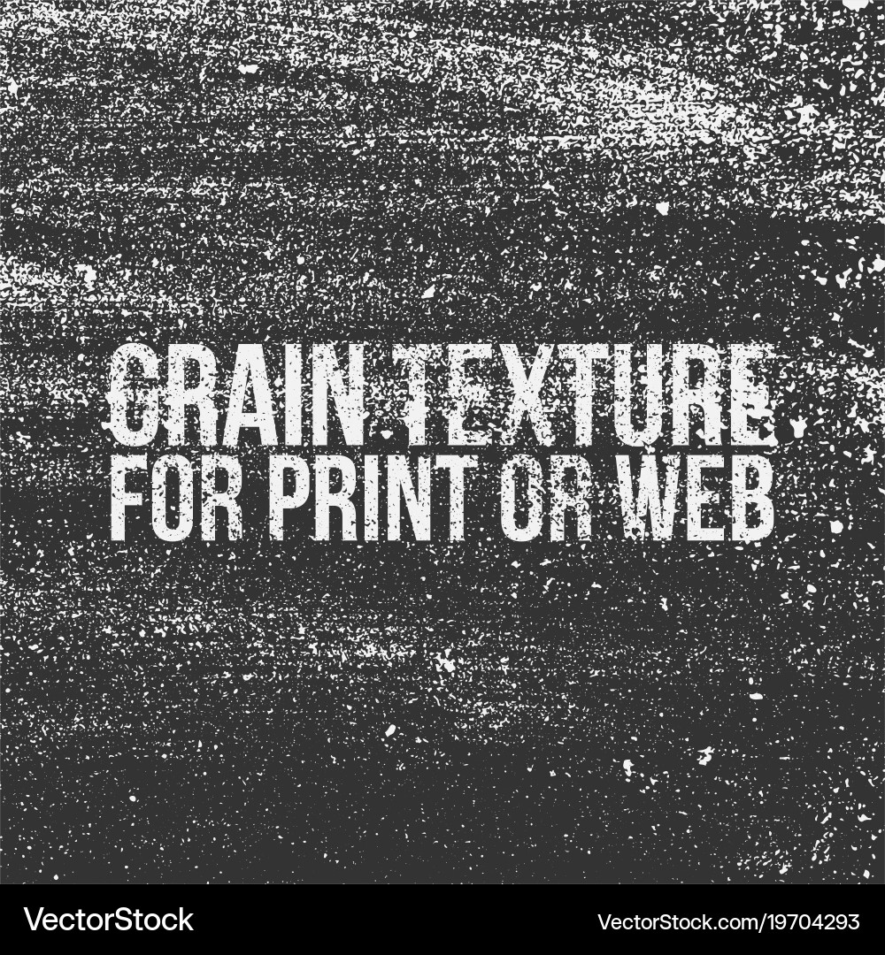 Grain texture for print or web vector image