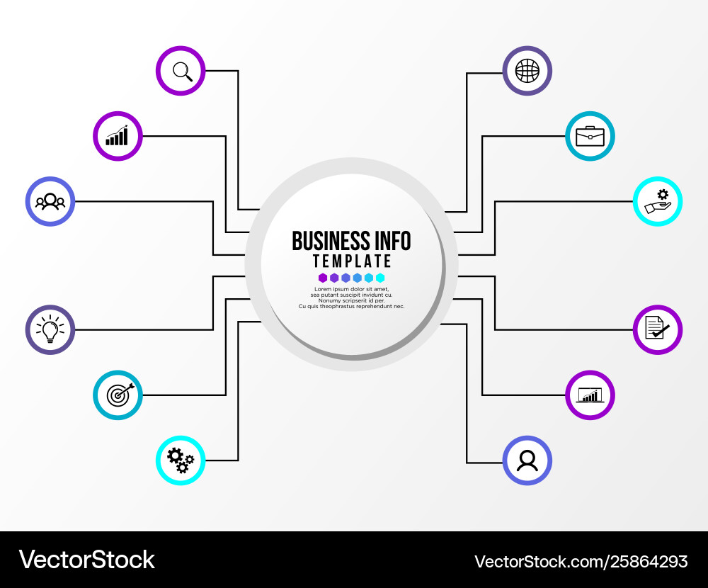Infographic design template with options steps Infographic design template with options steps vector image
