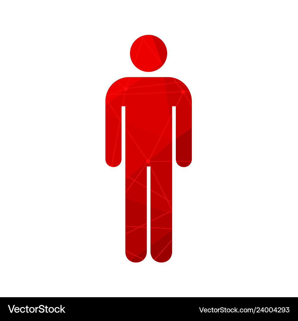 Man simple icon vector image