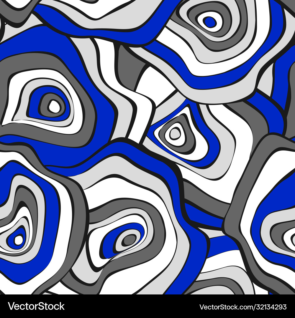 Seamless background with wavy round abstraction Seamless background with wavy round abstraction vector image