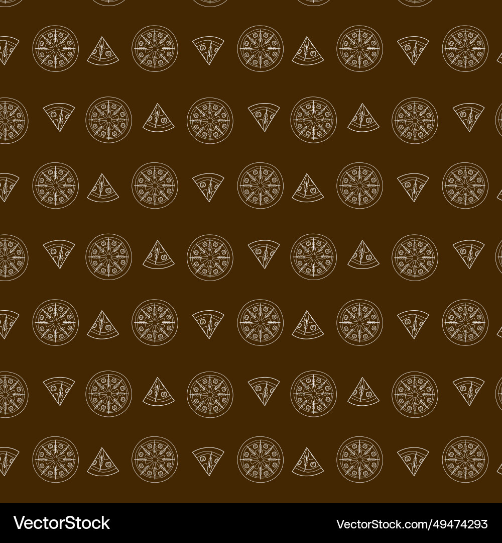 Seamless pattern with slices and whole meat vector image