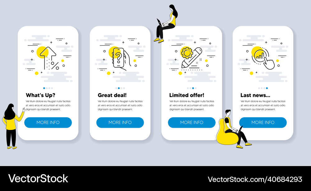 Set of technology icons such as project edit Set of technology icons such as project edit vector image