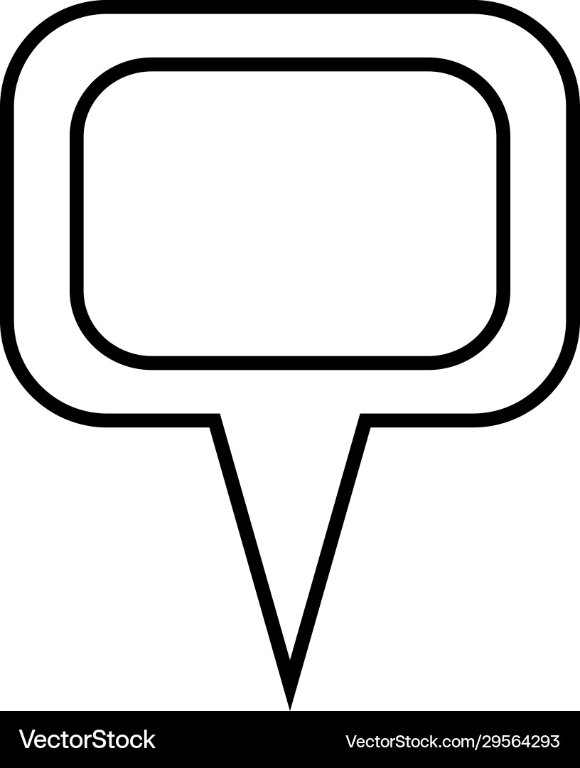 Single outline icon - map pointer Single outline icon - map pointer vector image