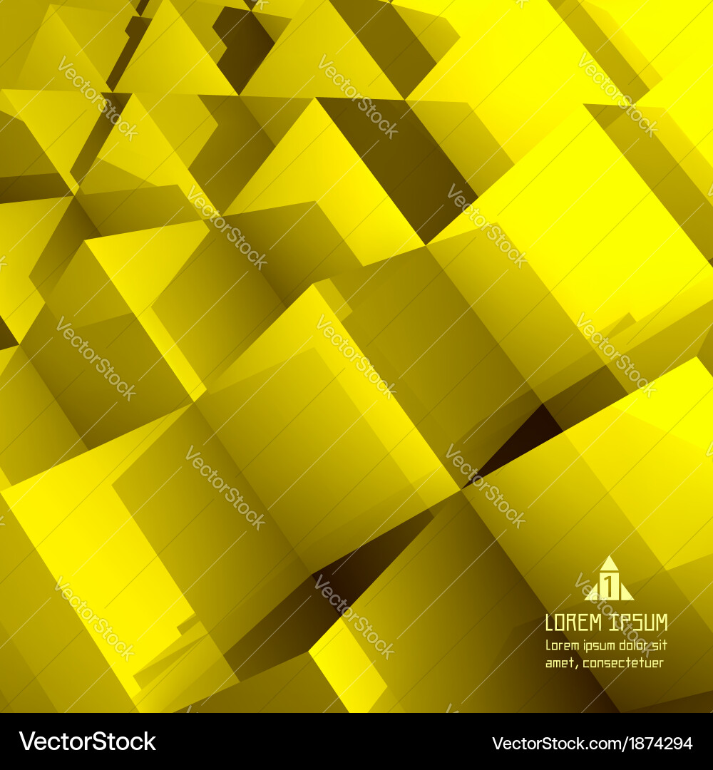 3d blocks structure background Vector Image