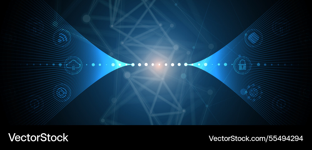 Artificial Intelligence Network vector image