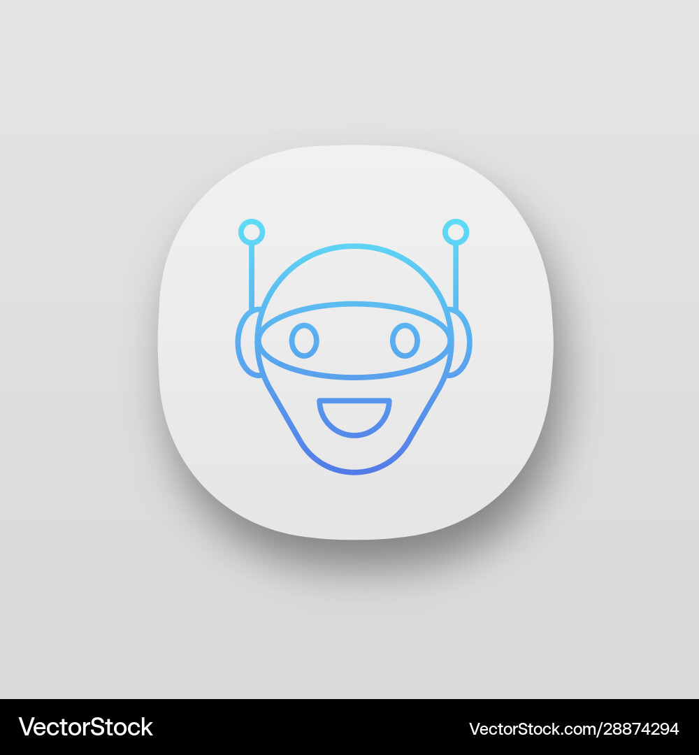Chatbot app icon Chatbot app icon vector image