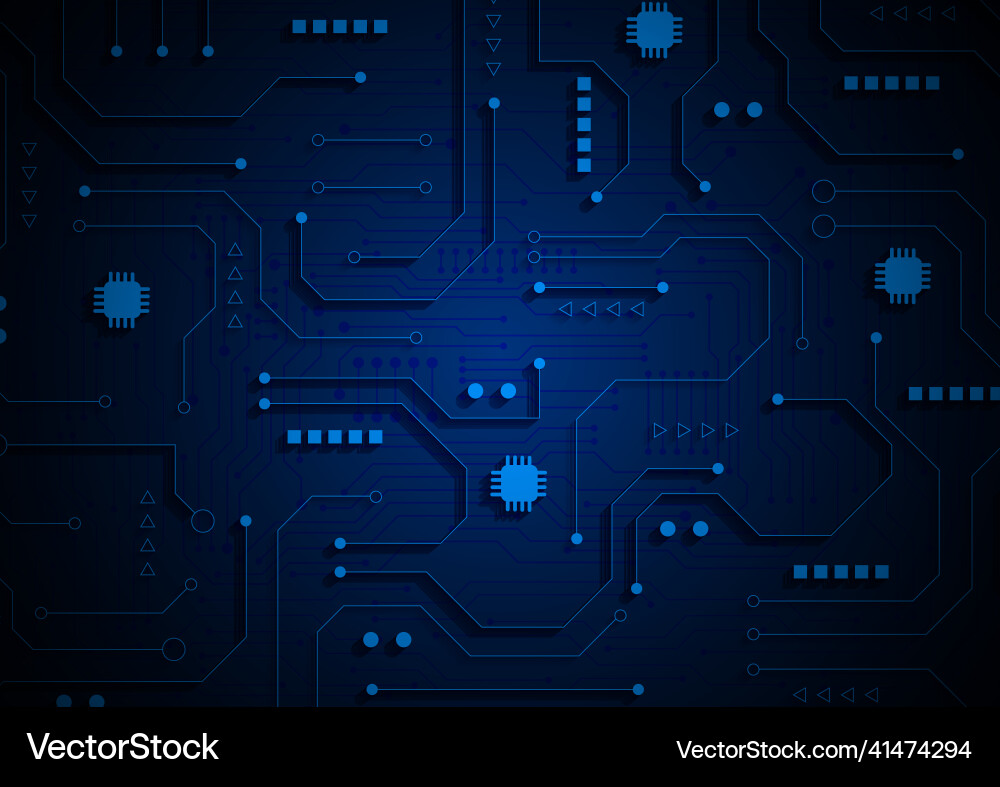Circuit technology background with hi-tech digital Circuit technology background with hi-tech digital vector image