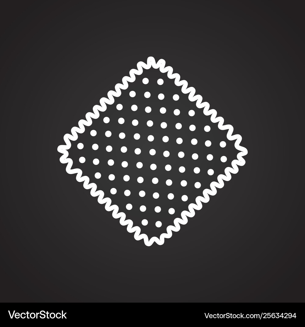 Cookie icon on background for graphic and web Cookie icon on background for graphic and web Vector Image