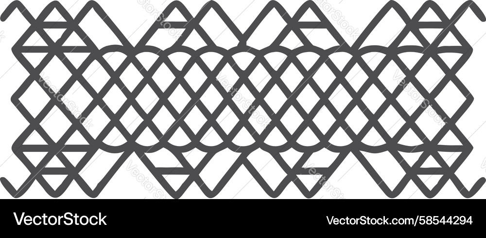 Dynamic Zigzag Grid Pattern Vector Image