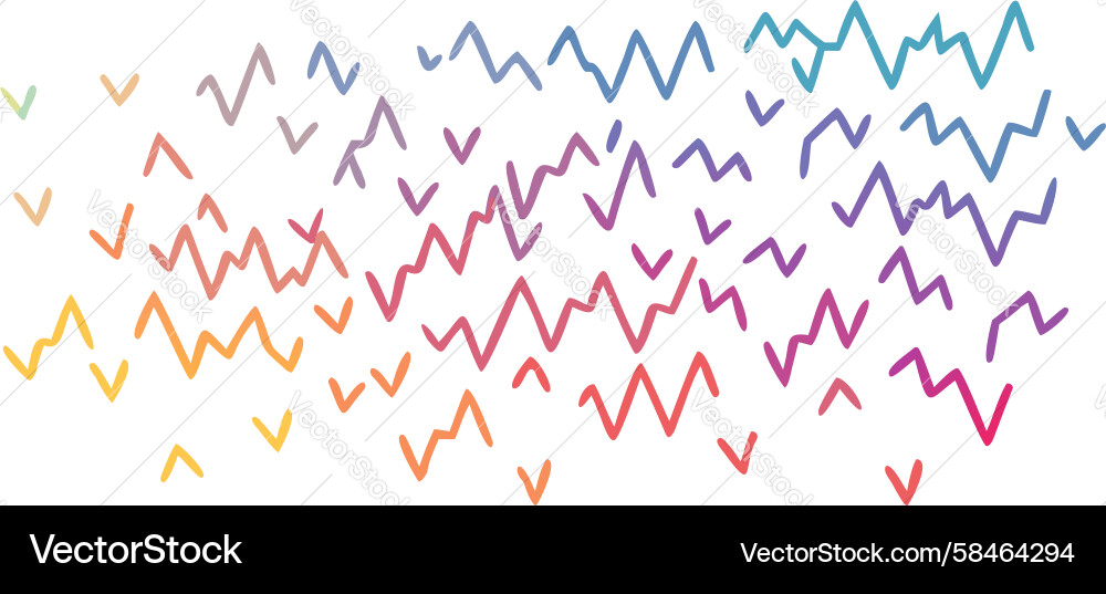 Dynamic Zigzag Pattern Vector Image