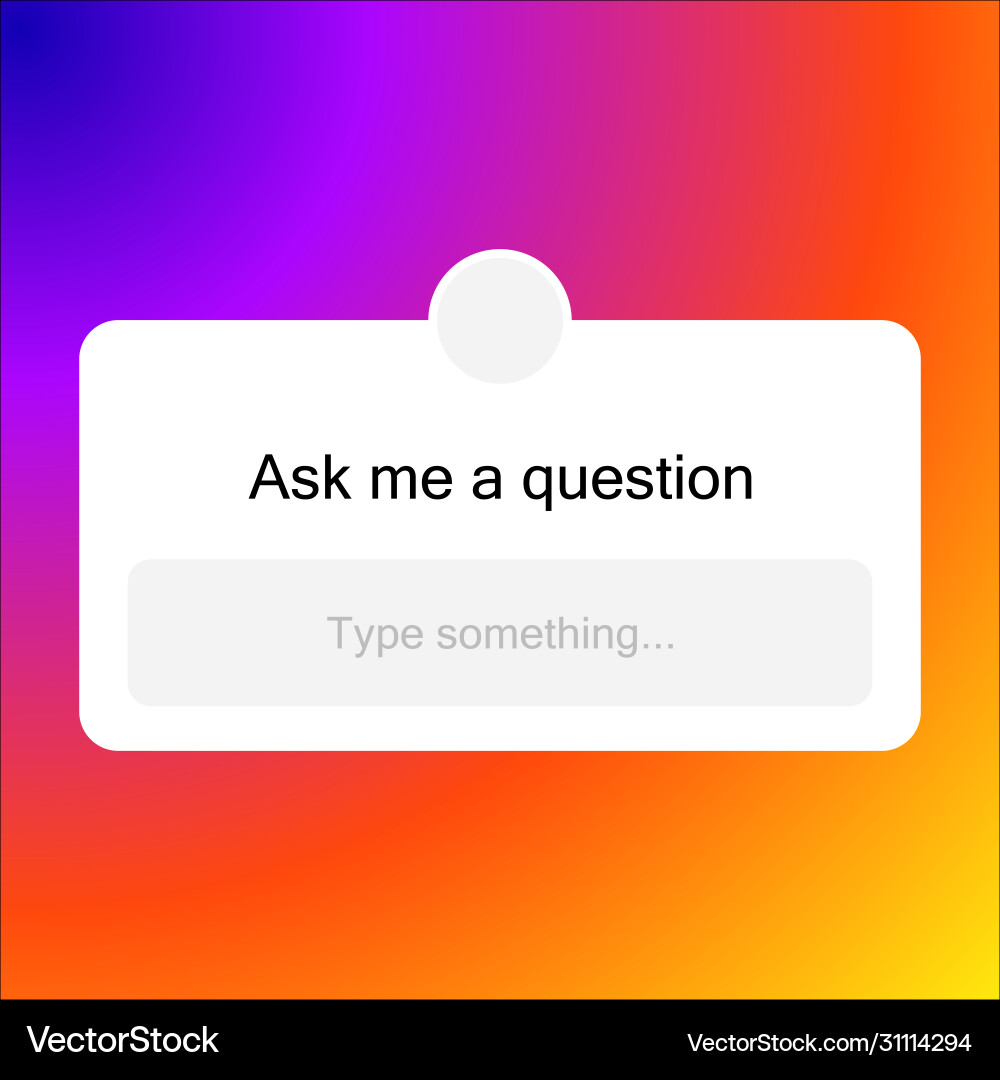Empty form for poll in social network Empty form for poll in social network Vector Image