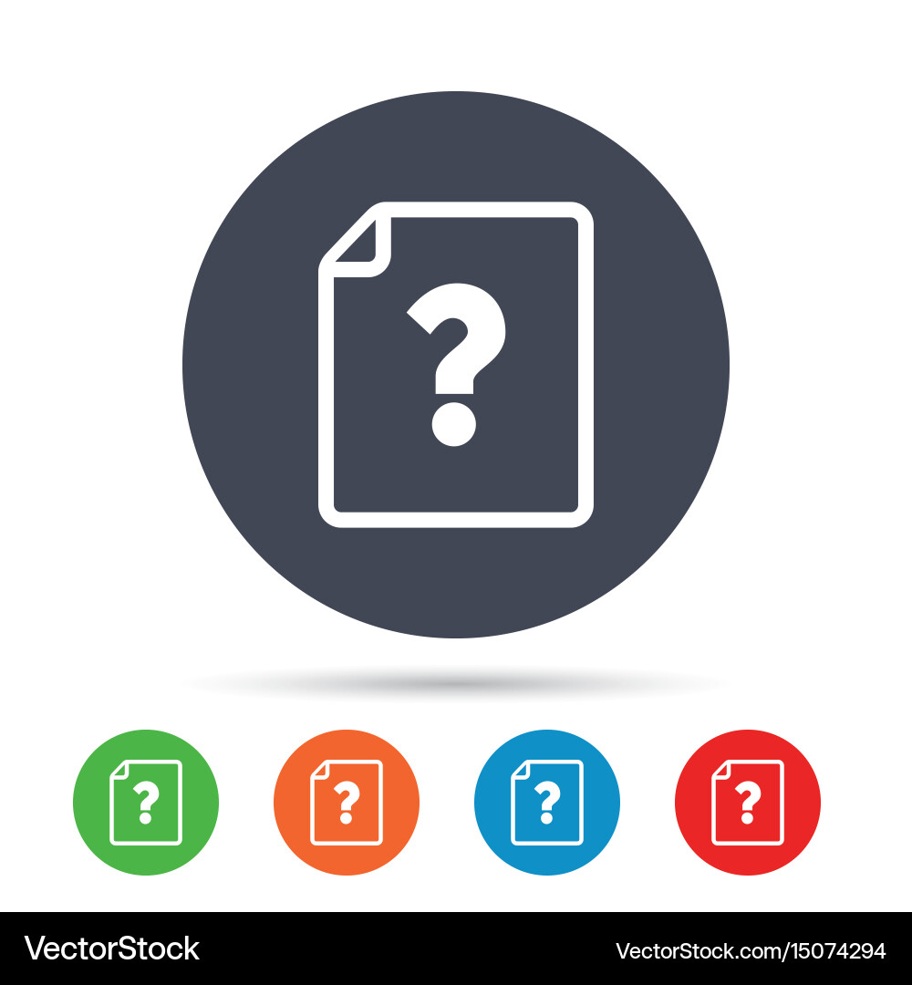 Help Icon - Question Mark Vector Image