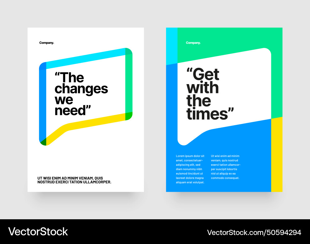 Layout template for events or business related Vector Image