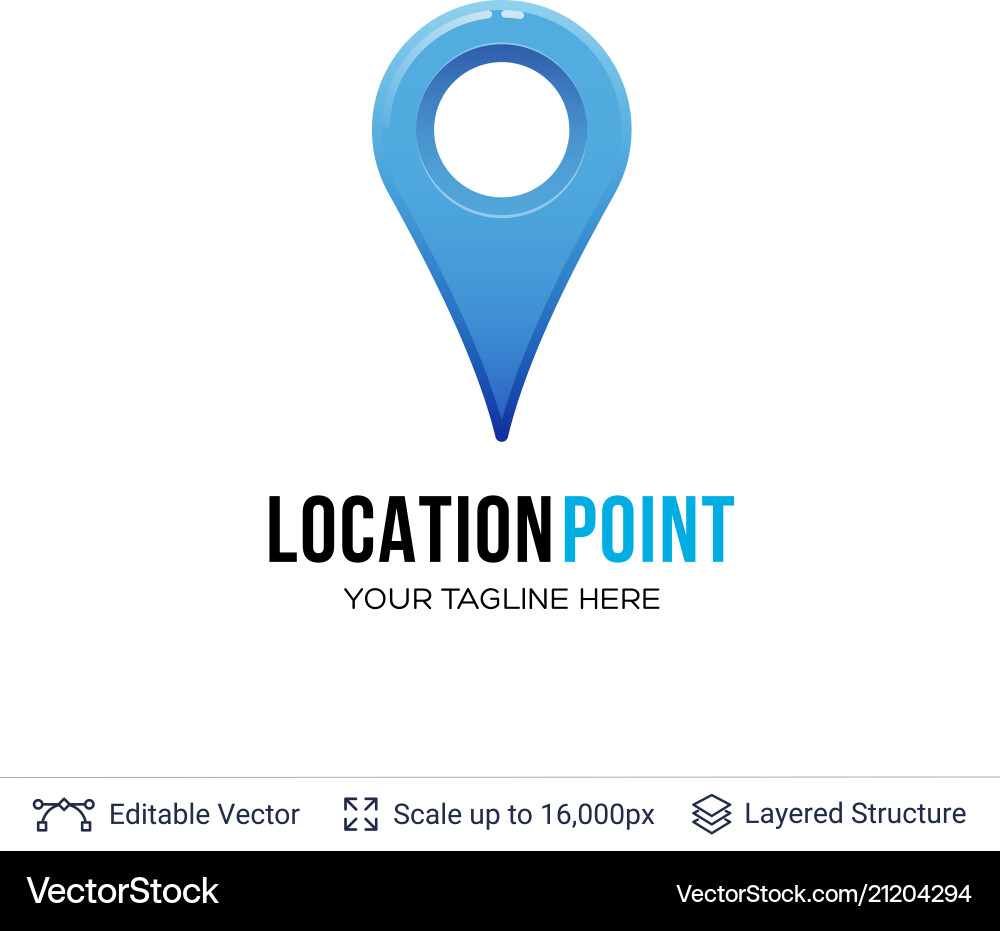 Map location pointer Map location pointer vector image