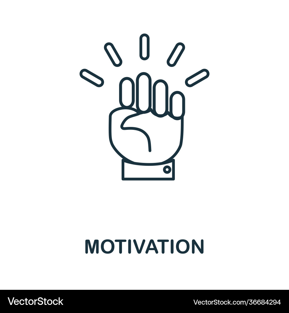Motivation icon simple element from team building Vector Image
