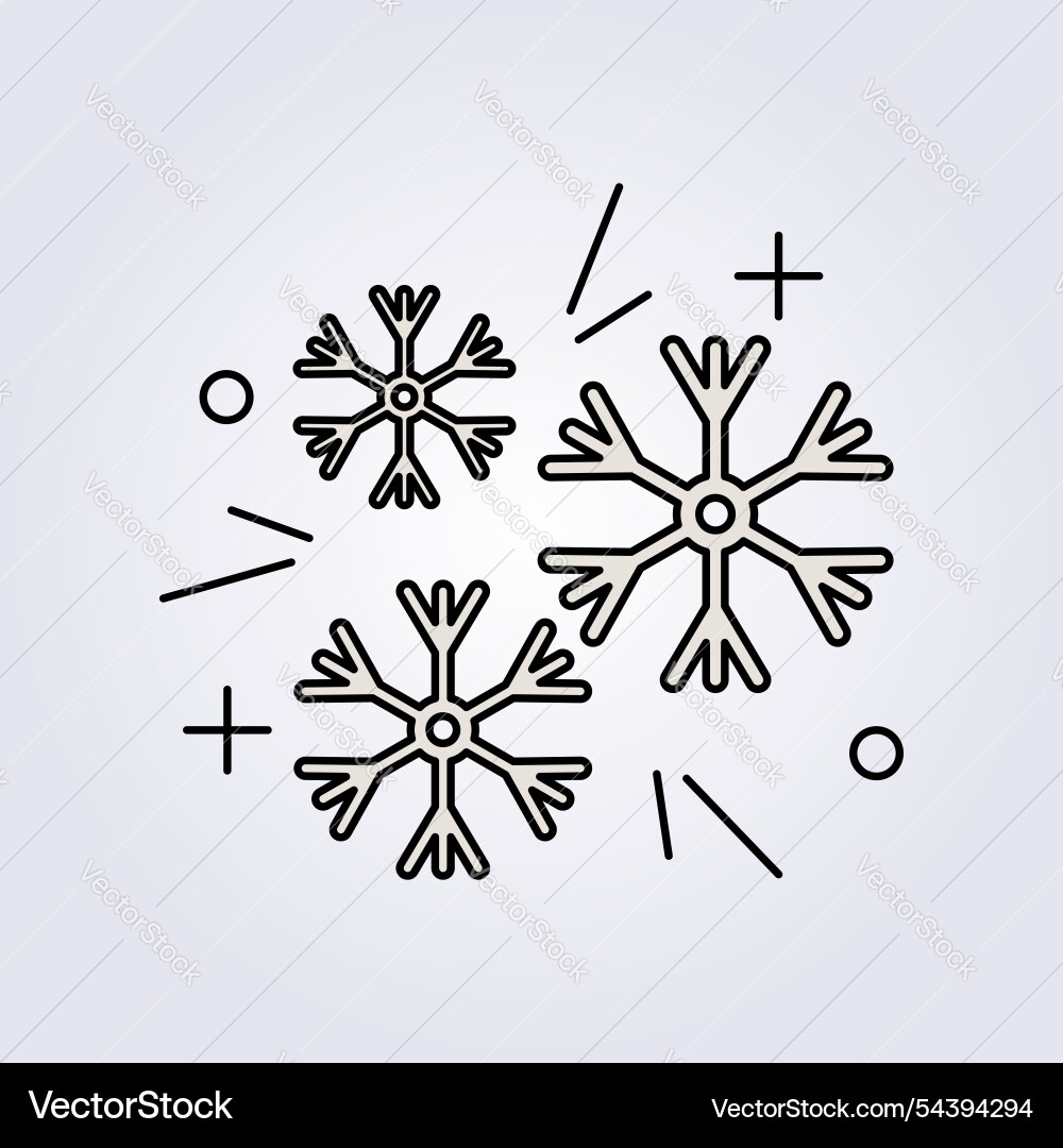 Snowflake icon design Snowflake icon design Vector Image