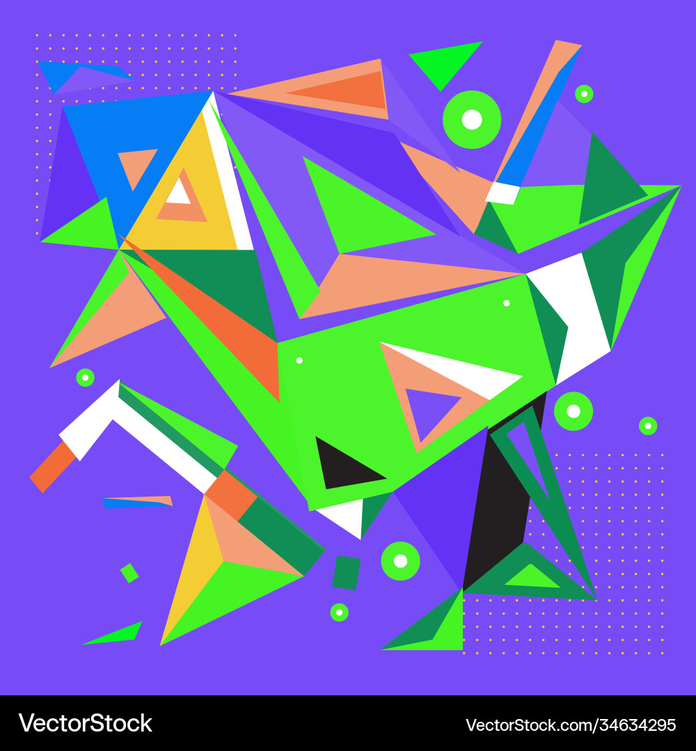 Abstract modern triangles background pattern vector image