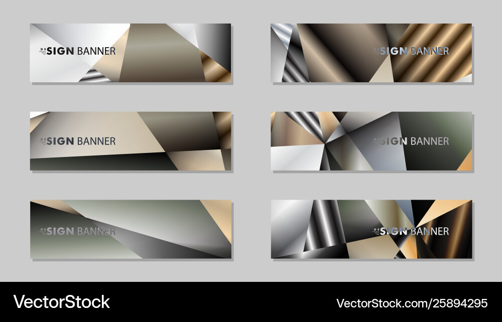 Abstract rectangle banner with a background Vector Image
