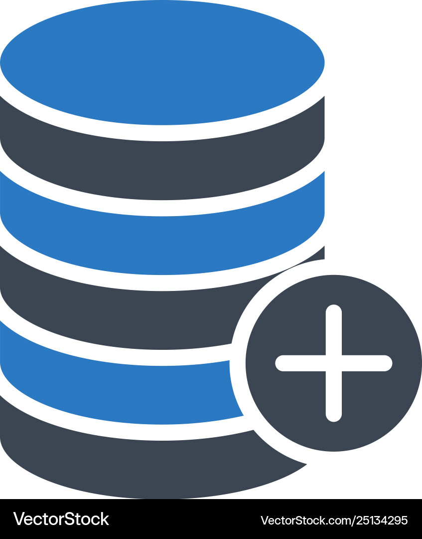 Add database Add database vector image