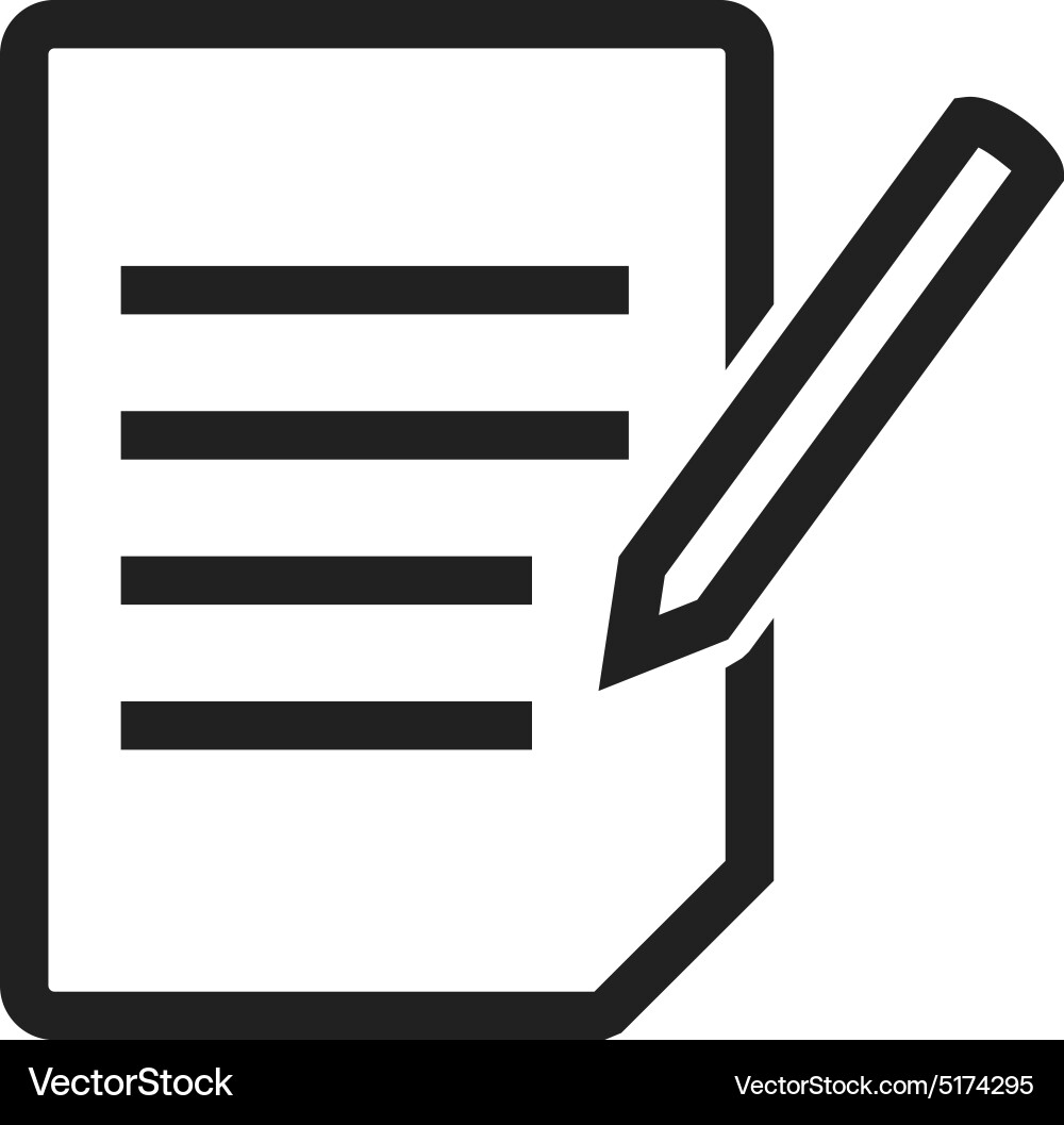 Assignment vector image