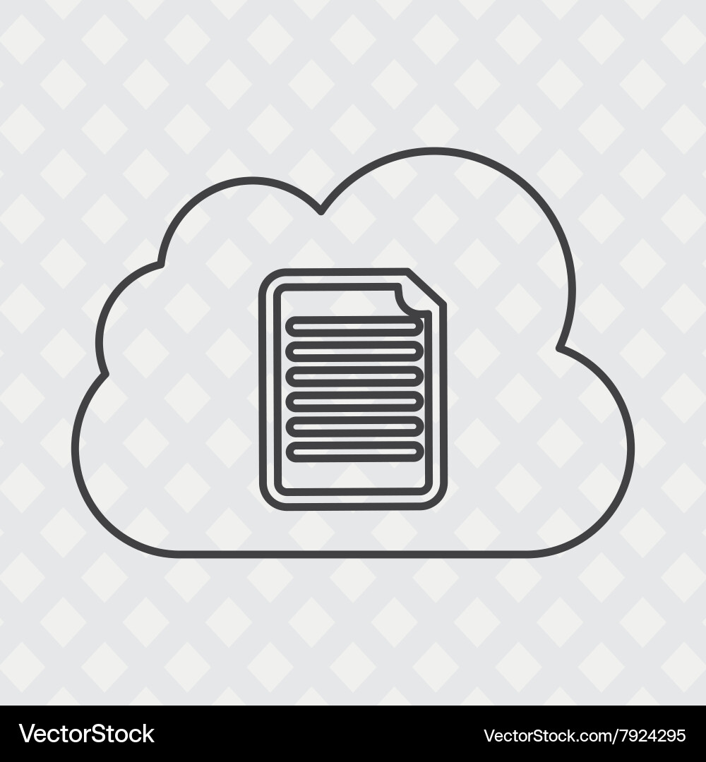 Cloud computing design Vector Image