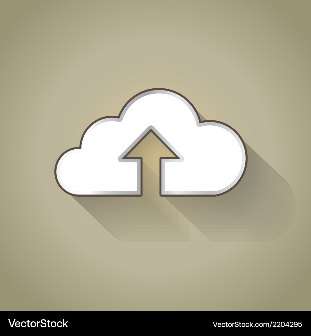 Cloud uploading Vector Image