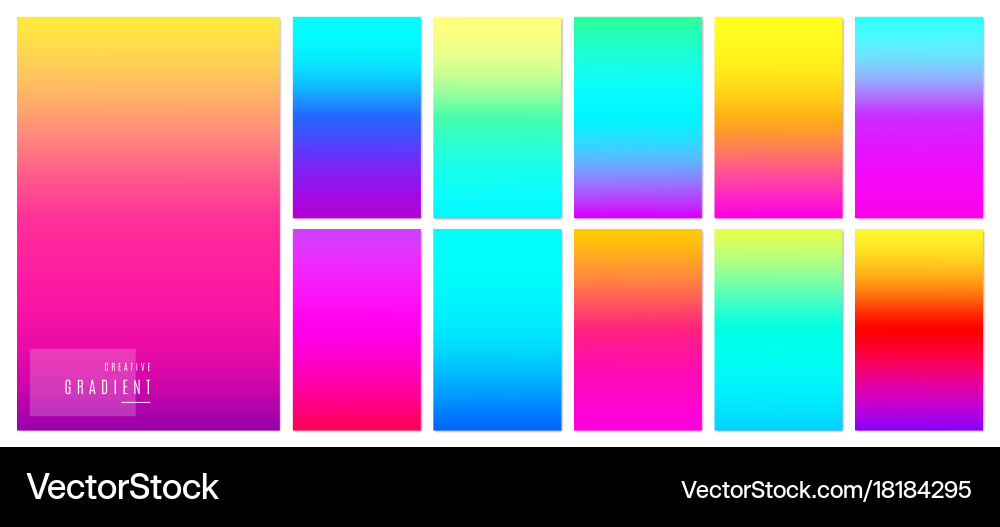 Colorful Gradient Background Vector Image
