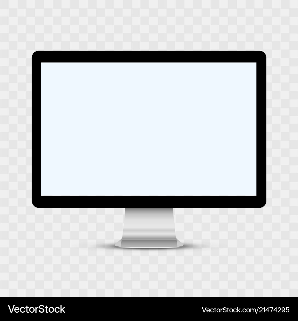 Computer monitor isolated on transparent Computer monitor isolated on transparent vector image