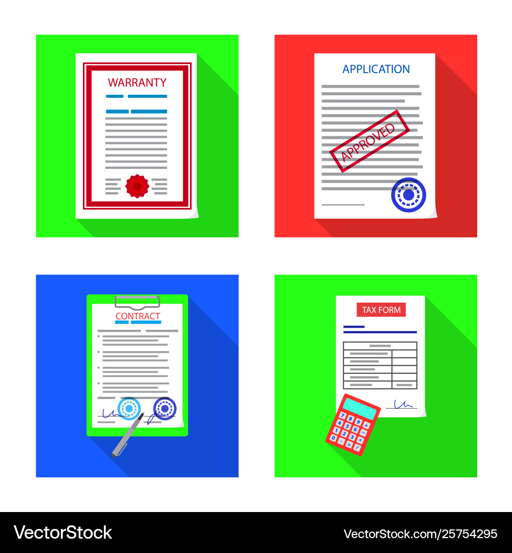 Design form and document logo Design form and document logo vector image