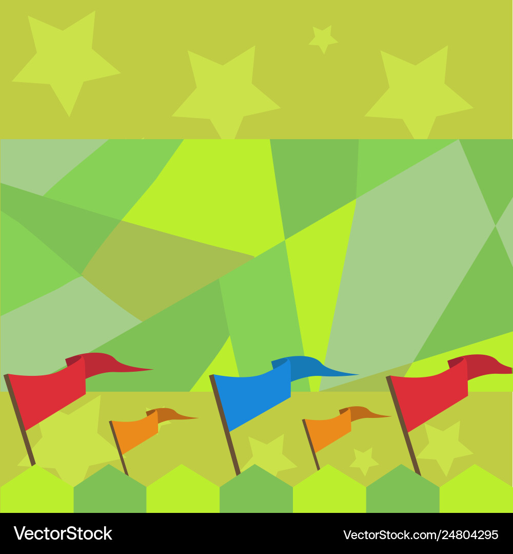 Different color and size blank banner flag Different color and size blank banner flag vector image