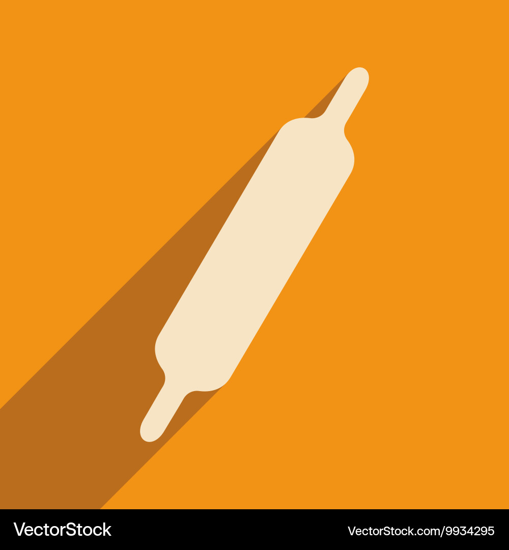 Flat with shadow icon and mobile application Vector Image