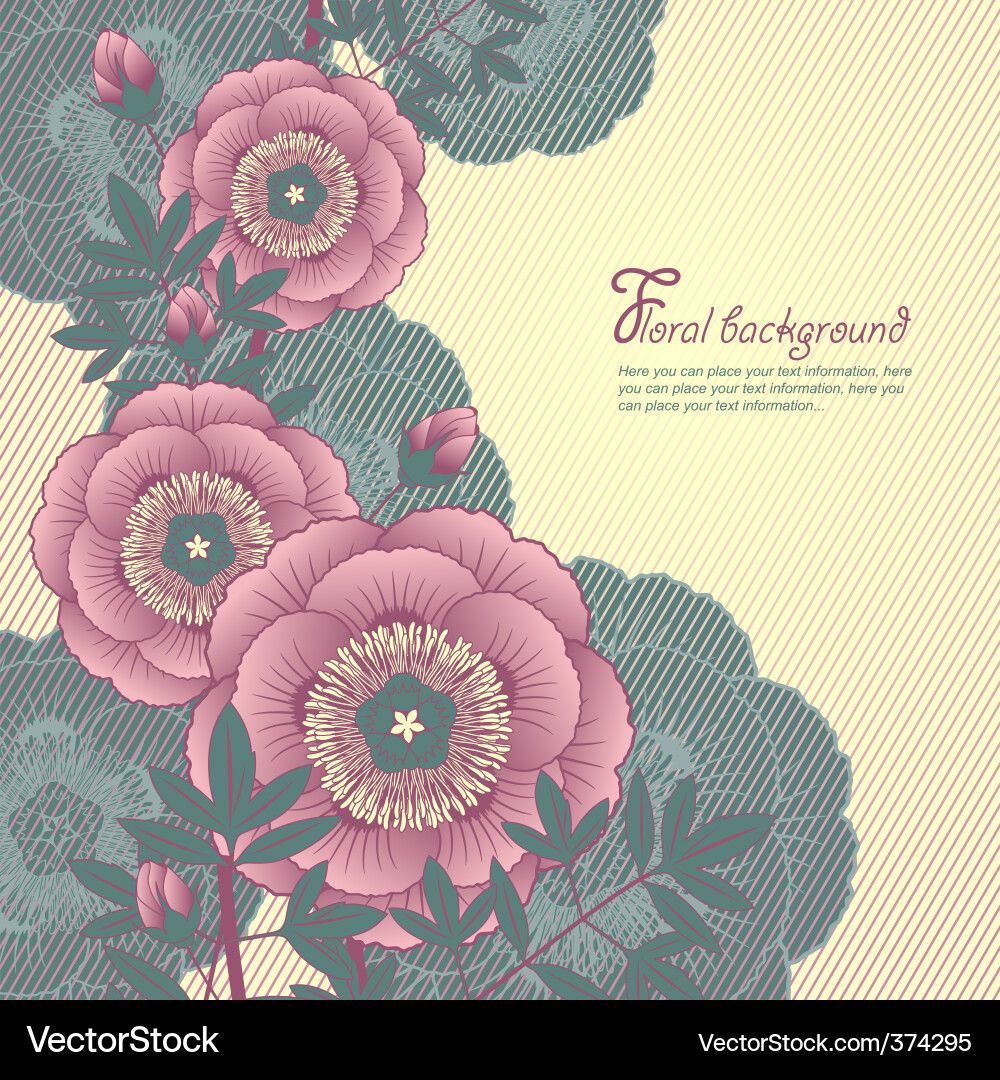 Floral Pattern Background Vector Image