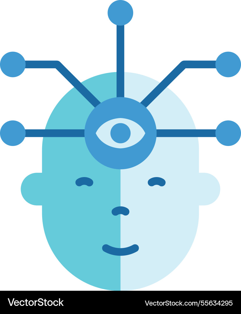 Generative ai human neural Vector Image