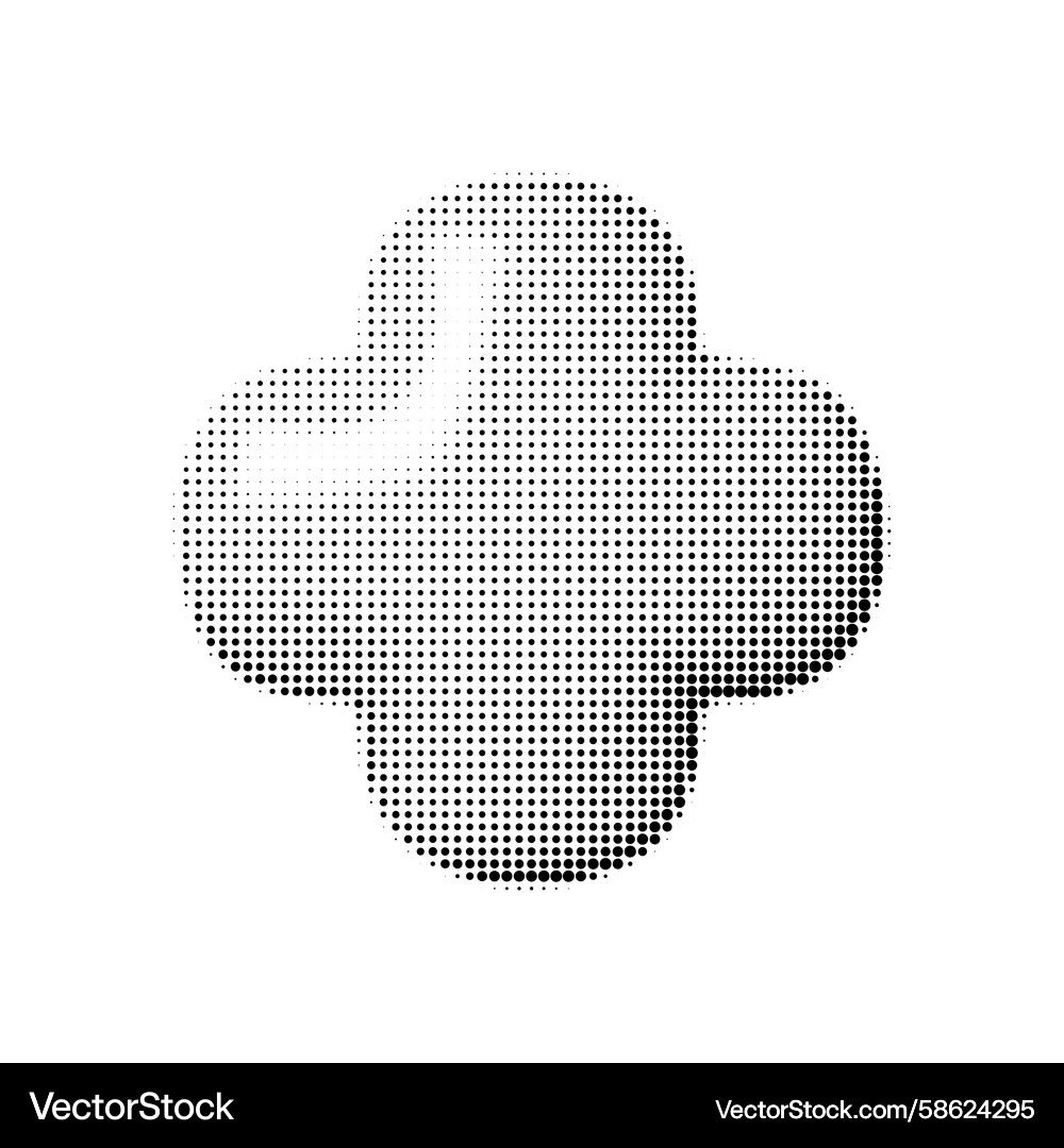 Glossy 3d abstract shape with smooth clover-like Glossy 3d abstract shape with smooth clover-like Vector Image