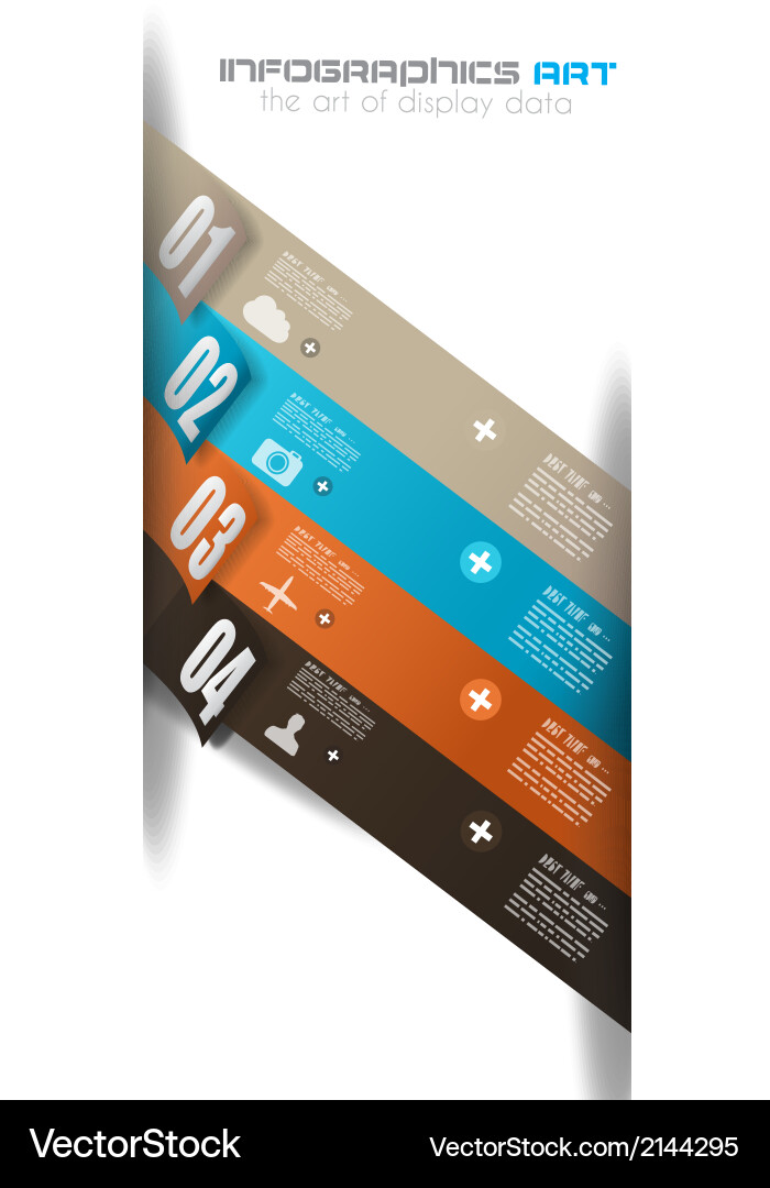 Infographics concept to display your data vector image