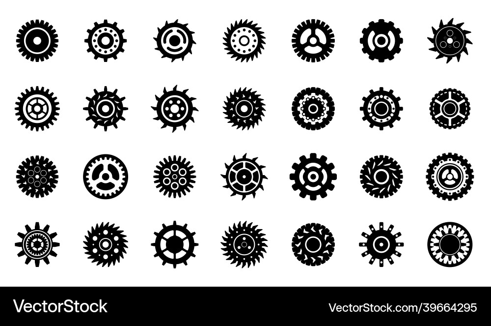 Mechanical Gears and Cogs Vector Image