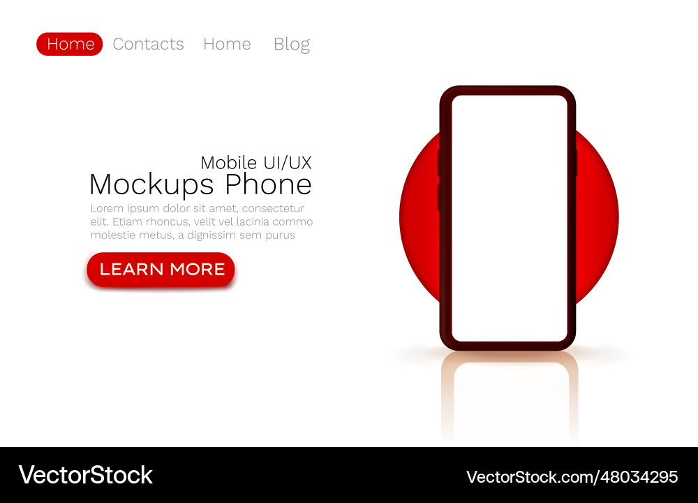 Mockups ui template web site banner app screen Mockups ui template web site banner app screen vector image