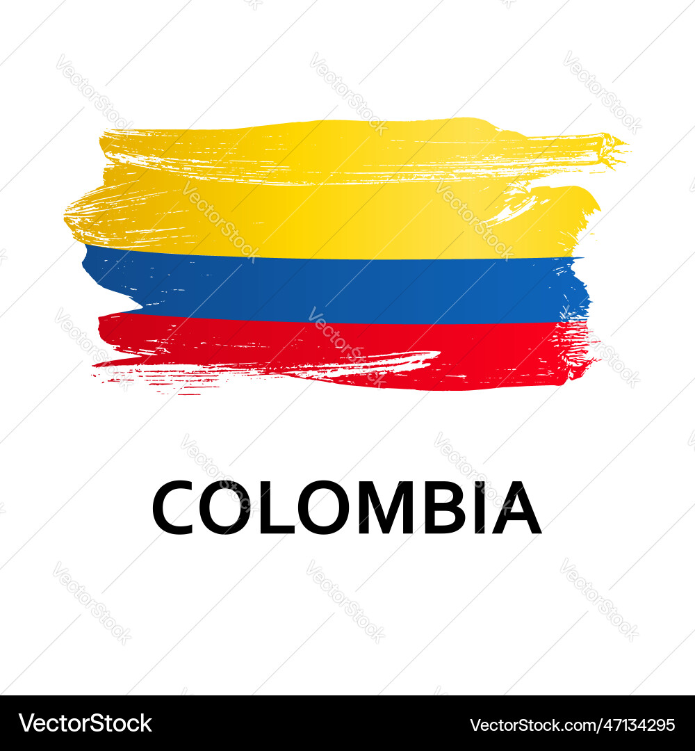 National symbols - flag of colombia National symbols - flag of colombia vector image