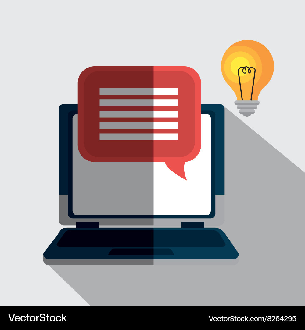 Portable computer design Vector Image