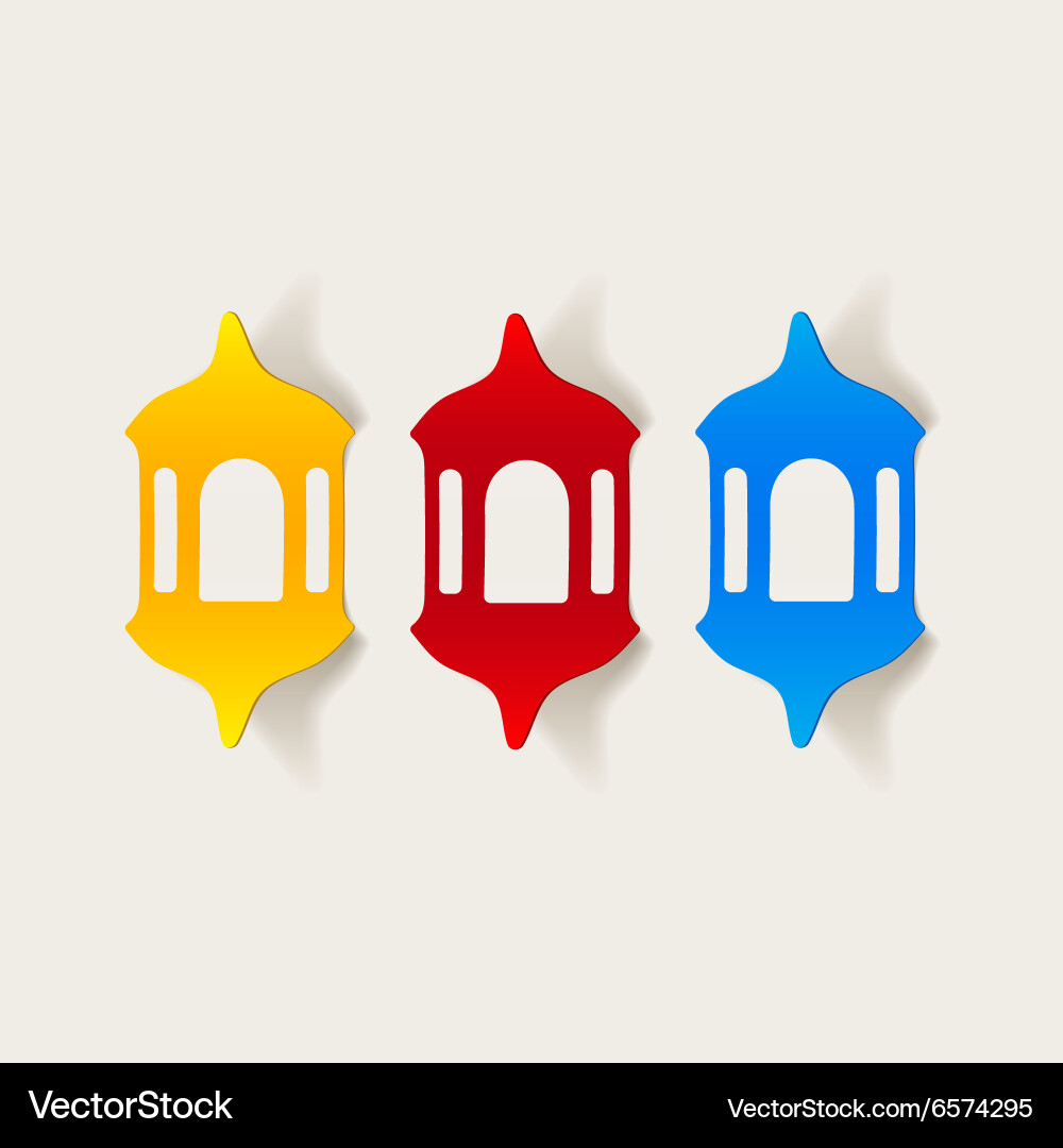 Realistic design element lantern Vector Image