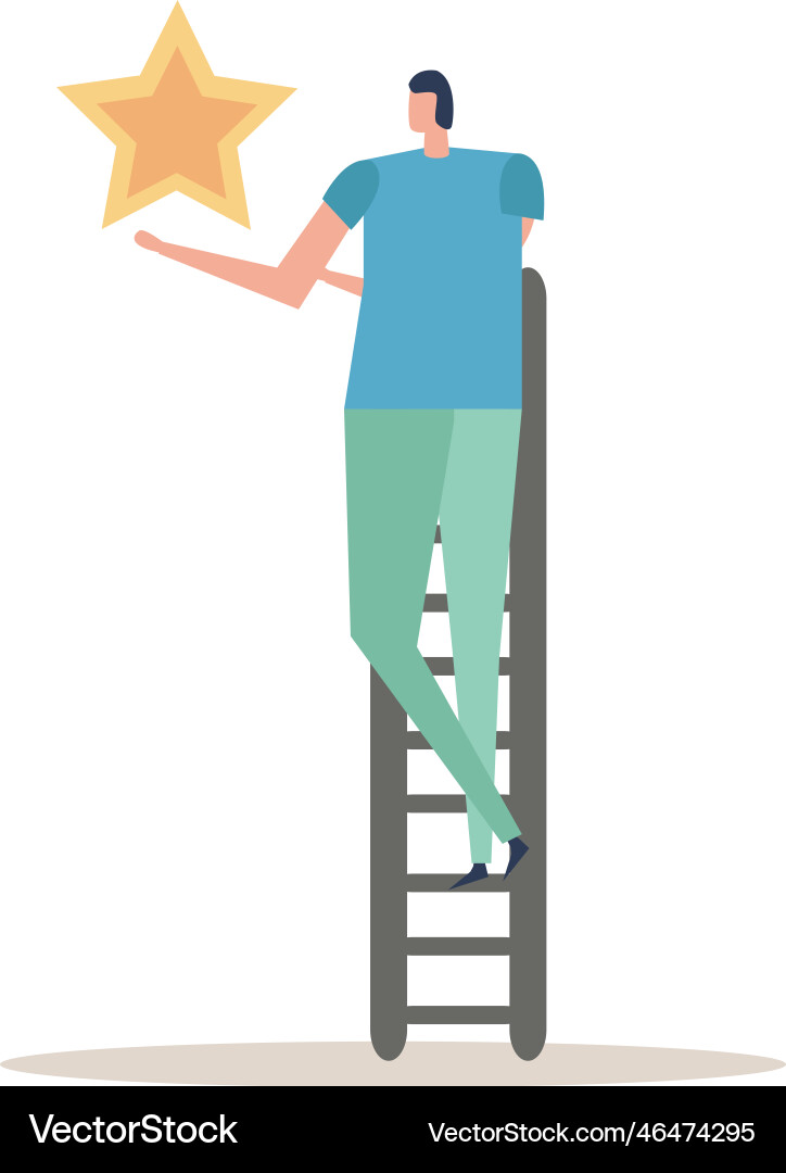 Success flat concept vector image