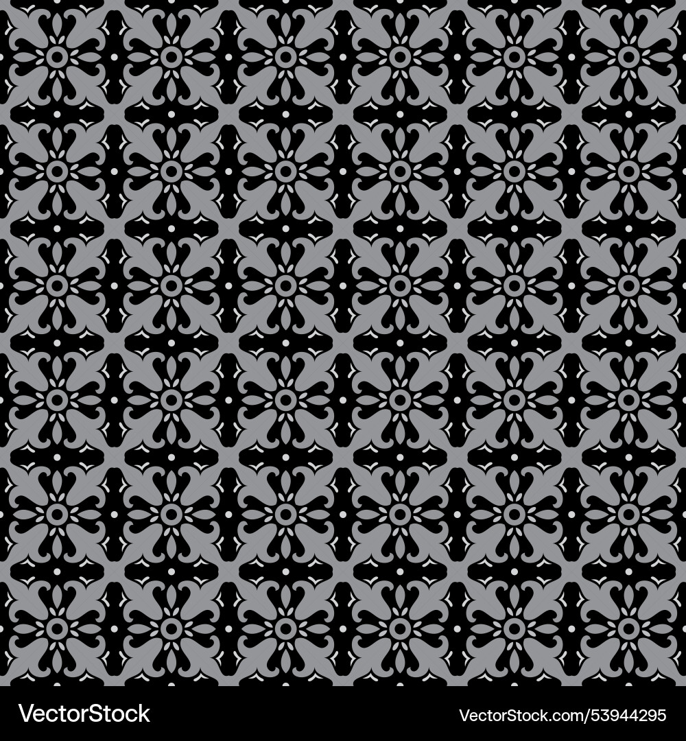 Tile seamless pattern with black and grey color Tile seamless pattern with black and grey color Vector Image
