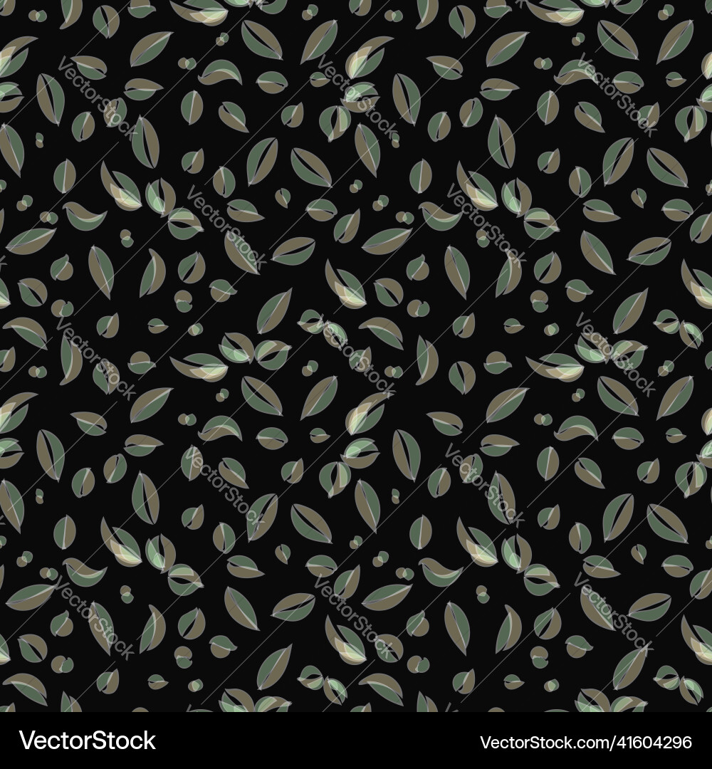 Abstract seamless pattern on a dark background Vector Image