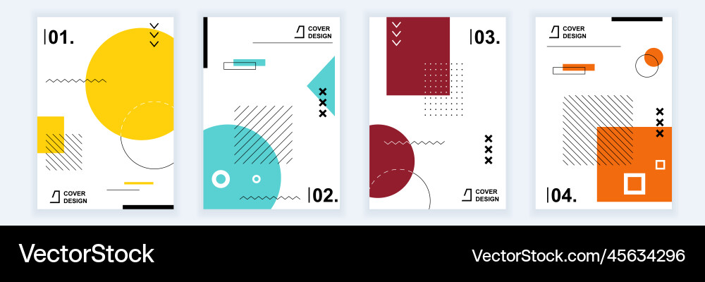 Abstrakte Broschüre Covers in modern minimal Abstrakte Broschüre Covers in modern minimal vektorbild
