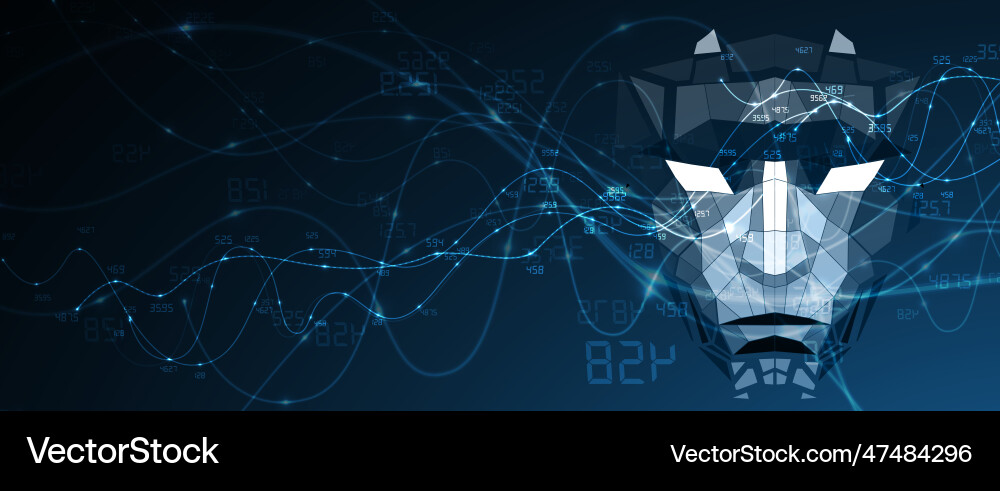 Artificial intelligence technology web background Artificial intelligence technology web background vector image